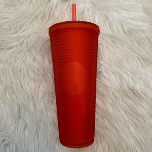 Red Studded Valentines Starbucks Tumbler 24 Oz NWT